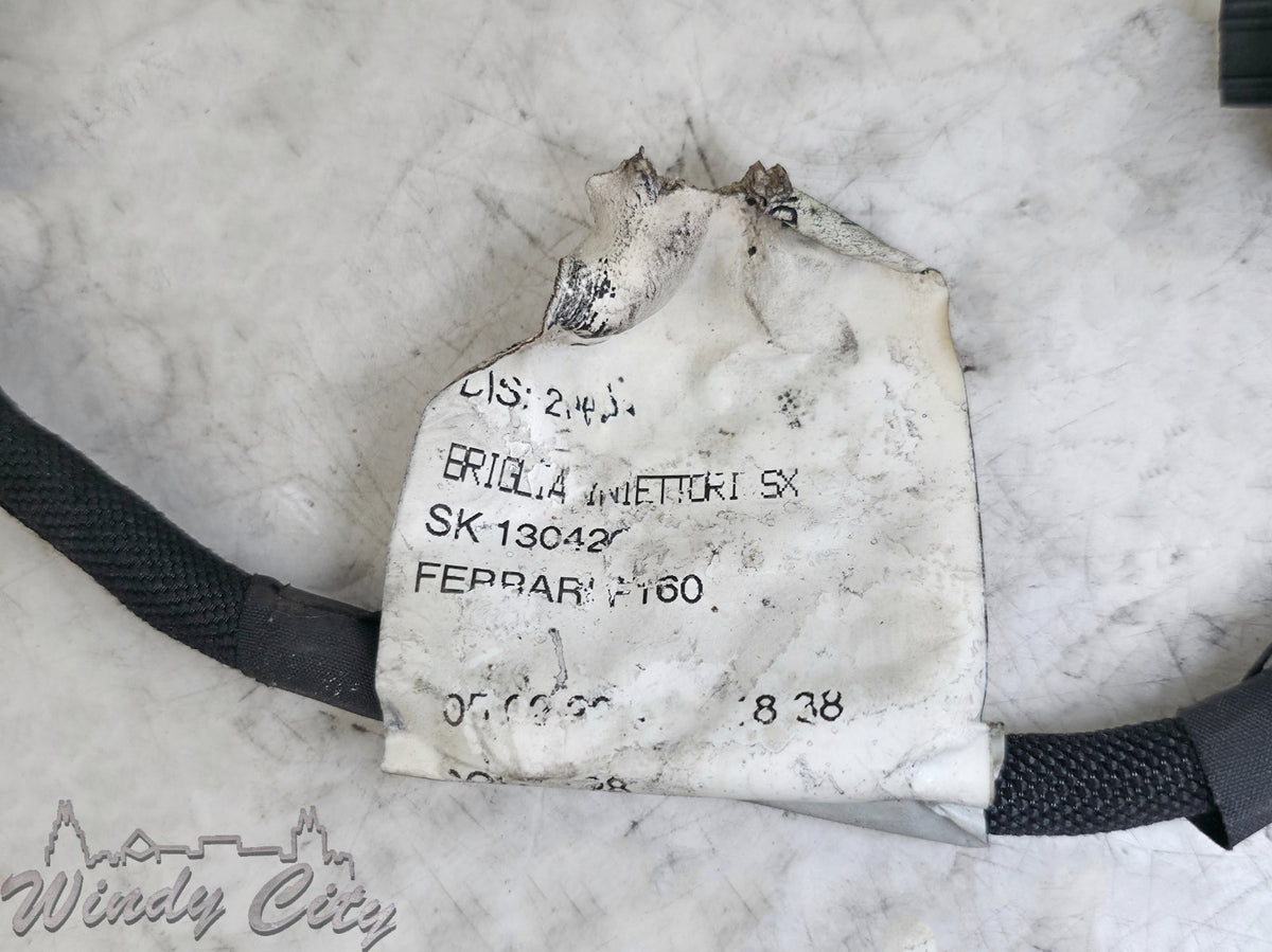MASERATI 3.0L F160 ENGINE LEFT SIDE FUEL INJECTOR WIRING HARNESS CONNECTORS