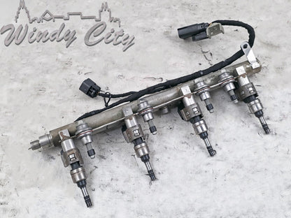 2.4L GM FUEL RAIL WITH INJECTORS 12608366