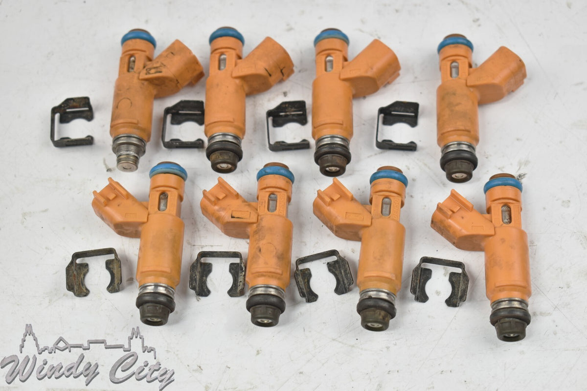 2003-2010 LAND ROVER/JAGUAR ENGINES FUEL INJECTORS SET WITH CLIPS DENSO 2W93-AA