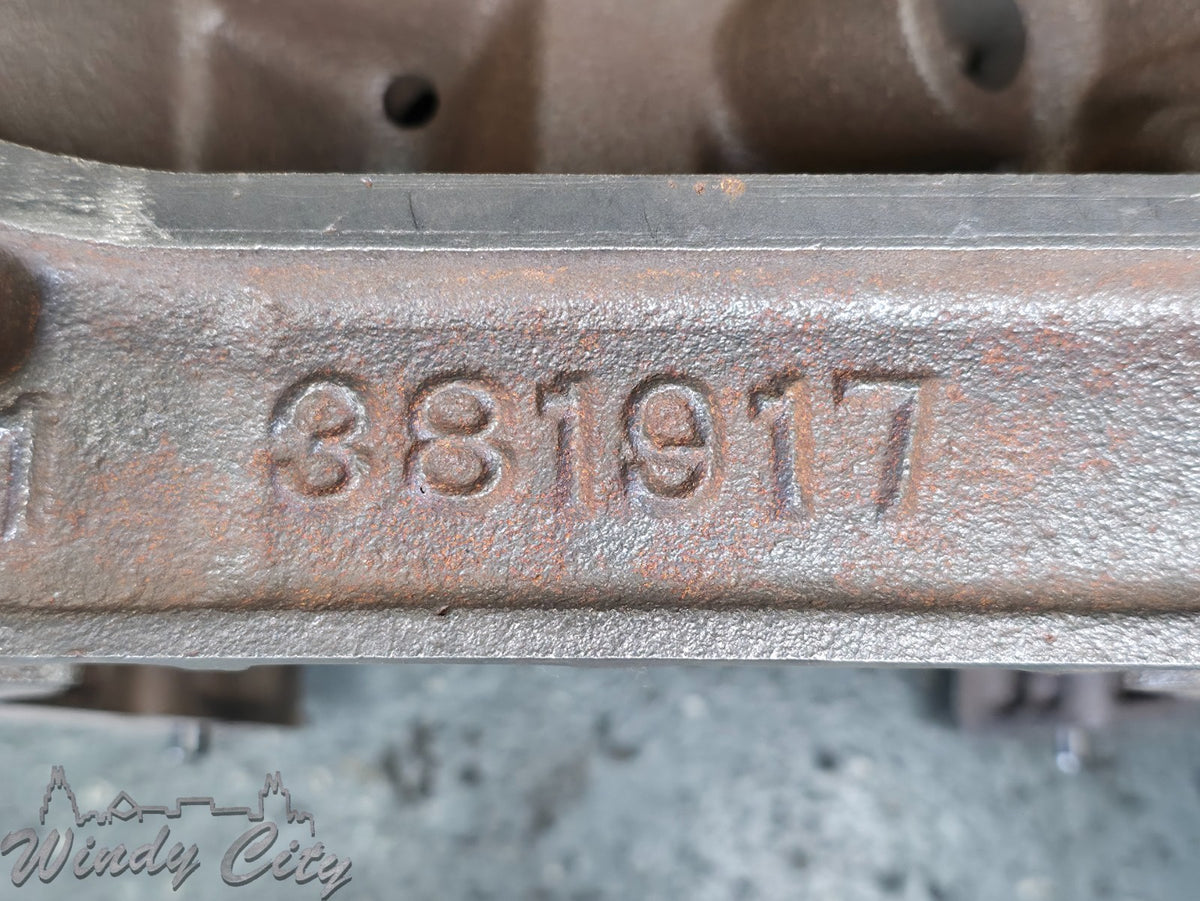 330 OLDSMOBILE ENGINE BLOCK # 381917