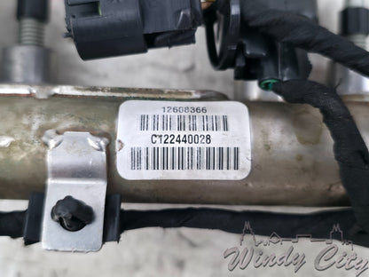 2.4L GM FUEL RAIL WITH INJECTORS 12608366