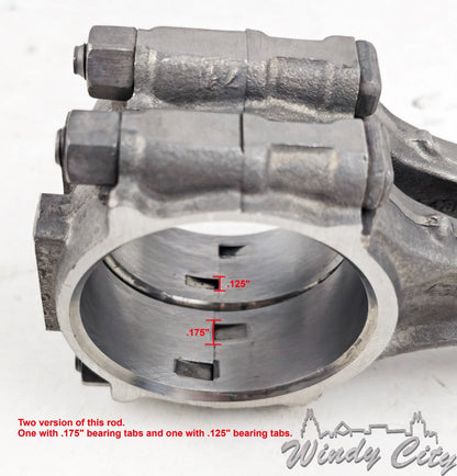 2.3L FORD OHV RECONDITIONED CONNECTING ROD #E43E-AA .125" BEARING TABS