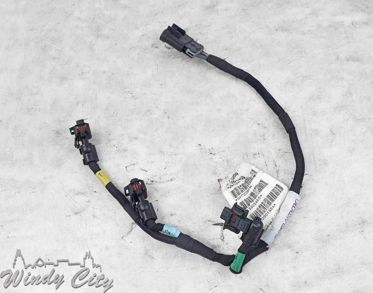 MASERATI 3.0L F160 ENGINE RIGHT SIDE FUEL INJECTOR WIRING HARNESS CONNECTORS