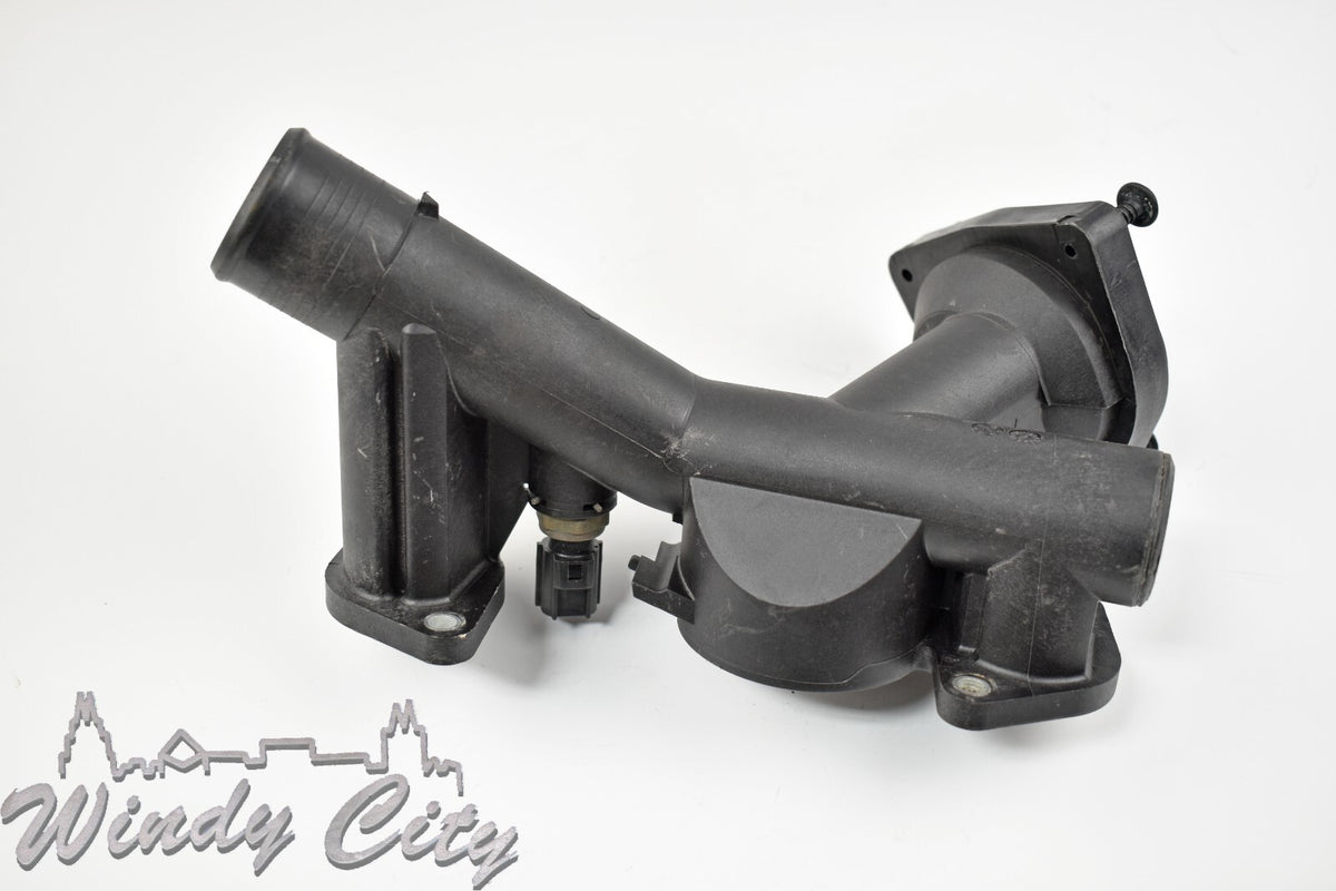 4.4L LAND ROVER THERMOSTAT CENTER HOUSING ONLY USED OEM 4H23-8A504-AC