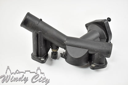 4.4L LAND ROVER THERMOSTAT CENTER HOUSING ONLY USED OEM 4H23-8A504-AC