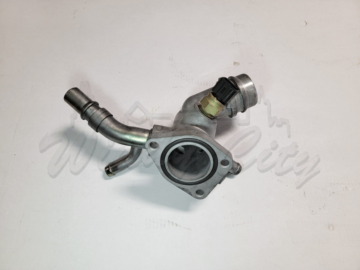 1.6L HYUNDAI KIA COOLANT THERMOSTAT HOUSING USED OEM 256002B760