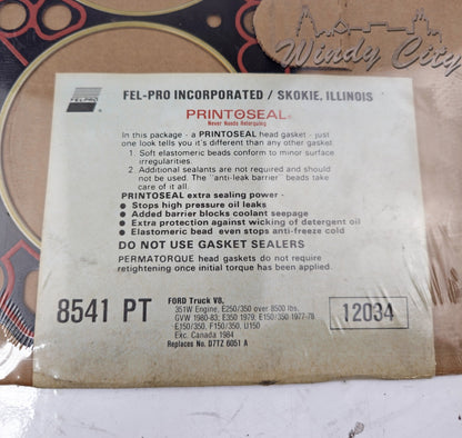 351W FORD ENGINE HEAD GASKET FEL-PRO 8541PT