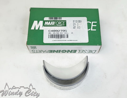 CUMMINS ISB CONNECTING ROD BEARINGS MAXIFORCE C4892795 .25 OVERSIZE