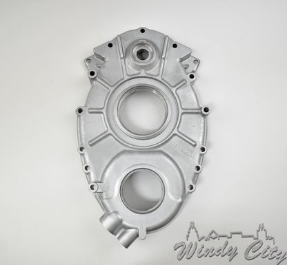 LT1 CHEVY GM TIMING COVER WITH CRANK SENSOR # 12550032